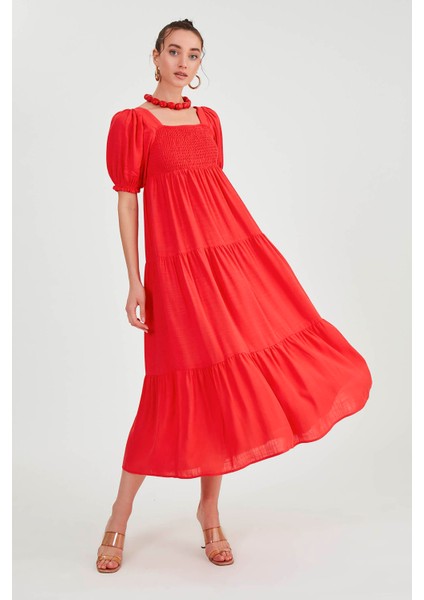 Gipeli Balon Kol Uzun Elbise fırsatları