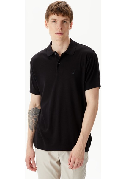 Nautıca Erkek Siyah Classıc Fıt Kısa Kollu Polo K45329T.0TB