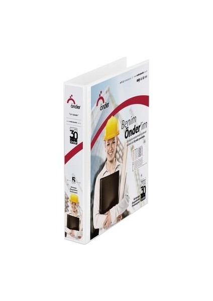 Klasör A4 5 cm 4 Halka Beyaz 2015-5
