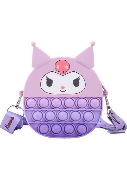 Cartoon Fermuarsız Crossbody Çocuk Çantası (Yurt Dışından)
