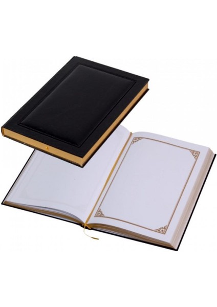 Şeref Defteri Suni Deri Kapak Ve Yaldızlı 22X32 200 Yp.__586