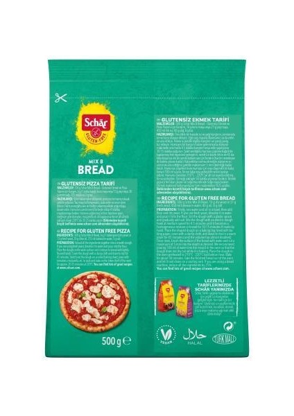 Mix B Bread Mix Glutensiz Ekmek Unu 500 gr fırsatları