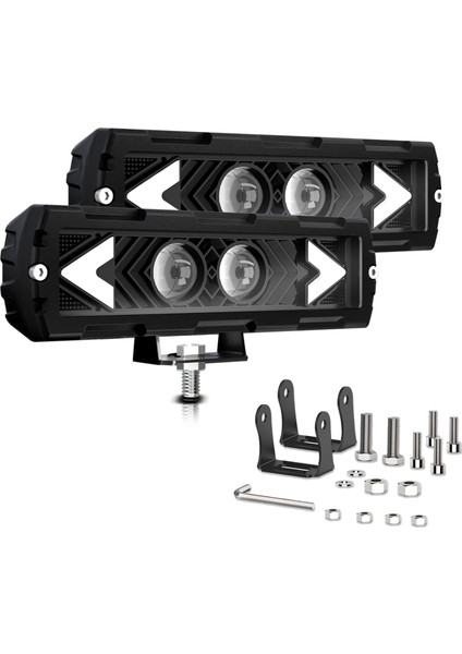 6 Inç LED Işık Çubukları, 120W 12000LM Off-Road Sis/sürüş (Yurt Dışından)