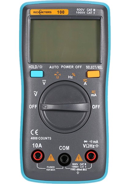 Rıchmeters RM100 True Rms Çok Fonksiyonlu LCD Dijital (Yurt Dışından)