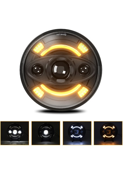 Hi/lo Işın, Drl ve Dönüş Sinyali ile 1 Adet 7 Inç LED (Yurt Dışından) fiyatları