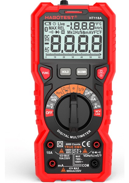 HT118A Dijital Multimetre Otomatik Aralığı (Yurt Dışından)