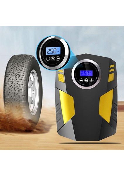 Dijital Lastik Şişirme 12V Dc Taşınabilir Hava Kompresörü (Yurt Dışından) indirimleri