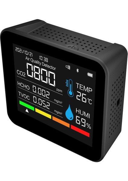 9'u 1 Arada Bt Hava Kalitesi Monitörü Co2 Metre Karbon (Yurt Dışından)