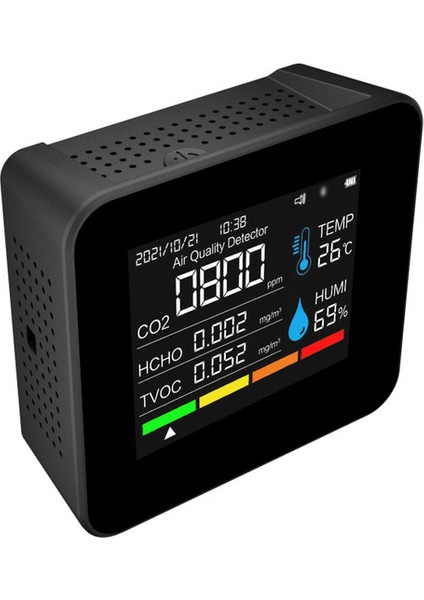 9'u 1 Arada Bt Hava Kalitesi Monitörü Co2 Metre Karbon (Yurt Dışından)