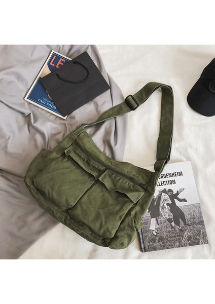 Takım Tipi Omuz Askılı Çanta Erkek ve Kadın Ins Tuval (Yurt Dışından) modelleri