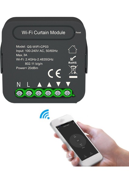 QS-WIFI-CP03 Tuya Wifi Akıllı Perde Anahtar Modülü (Yurt Dışından)