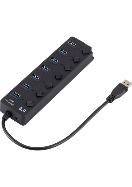 USB 3.0 Hub Splitter 7 Portları ile On / Off Anahtarları (Yurt Dışından)