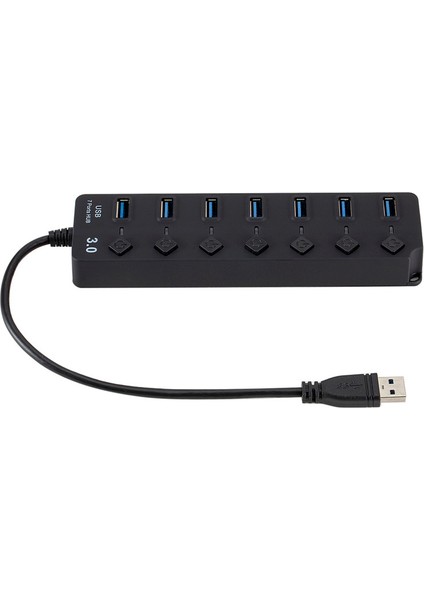 USB 3.0 Hub Splitter 7 Portları ile On / Off Anahtarları (Yurt Dışından)