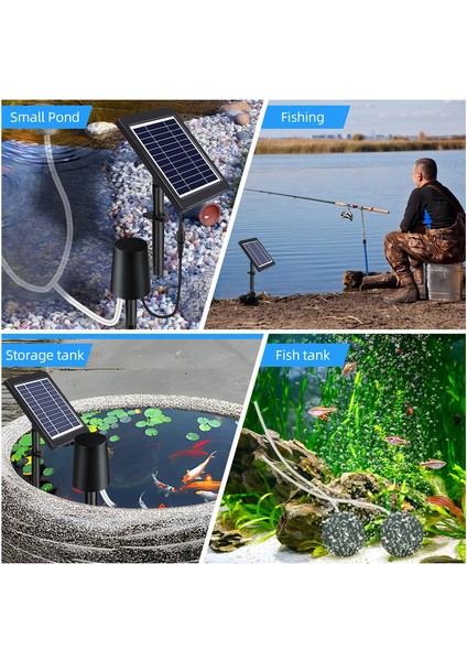 Hava Pompalı Güneş Göleti Havalandırıcı 3 Mod 4W Borulu (Yurt Dışından) modelleri