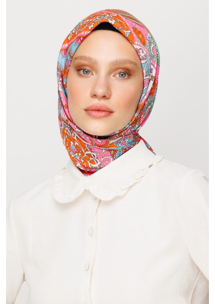 40 Yama Desen Dijital Soft Eşarp