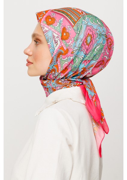 40 Yama Desen Dijital Soft Eşarp
