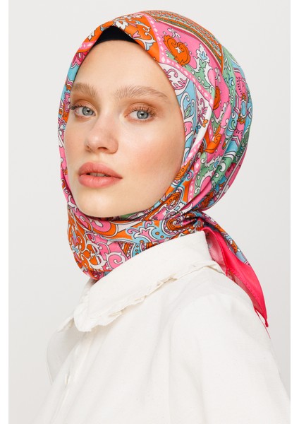 40 Yama Desen Dijital Soft Eşarp