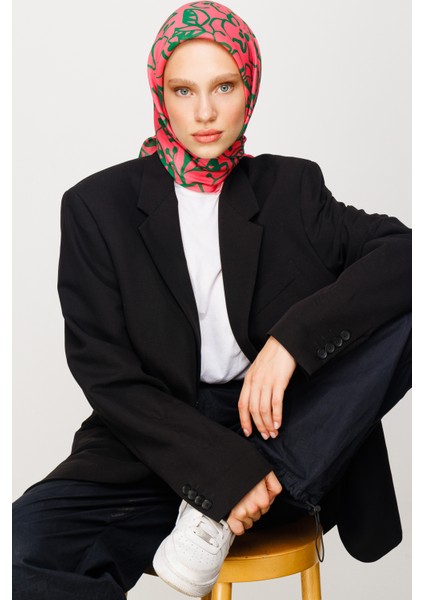 Floral Desen Dijital Soft Eşarp