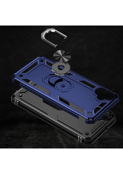 Samsung Galaxy A05 Uyumlu Kılıf Standlı Manyetik Yüzüklü Military Magnetic Ring Polycarbonate And Tpu Case modelleri