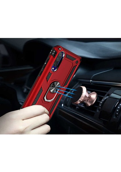 Xiaomi Mi A3 Uyumlu Kılıf Standlı Manyetik Yüzüklü Military Magnetic Ring Polycarbonate And Tpu Case indirimleri