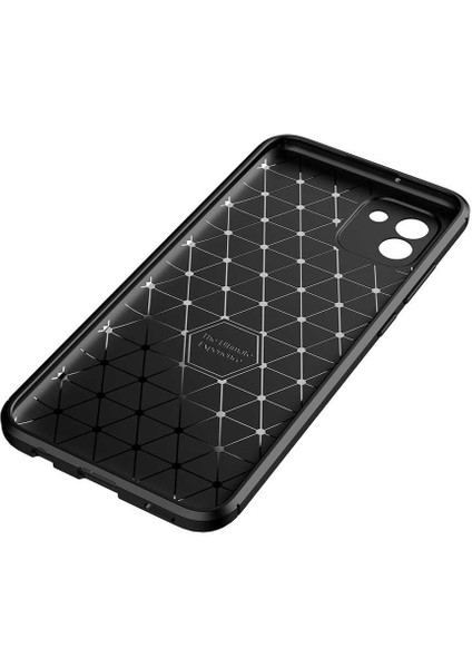 Samsung Galaxy A03 Uyumlu Kılıf Karbon Armor Serisi, Ultra Dayanıklı ve Esnek Slim Fit Karbon Görünümlü Silikon
