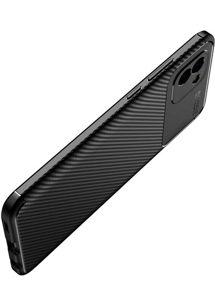 Samsung Galaxy A03 Uyumlu Kılıf Karbon Armor Serisi, Ultra Dayanıklı ve Esnek Slim Fit Karbon Görünümlü Silikon