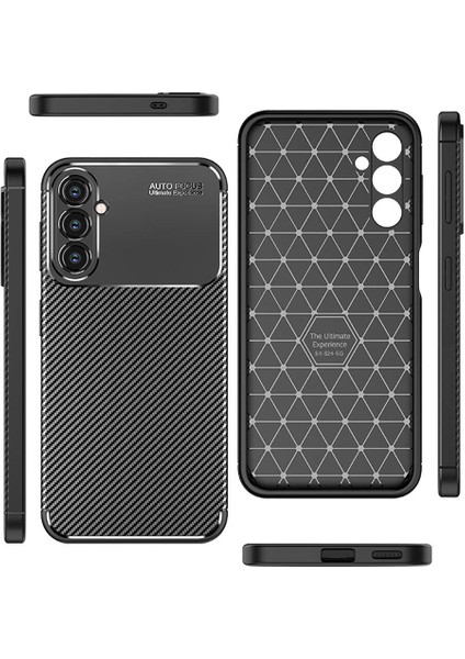 Samsung Galaxy S24 Plus Uyumlu Kılıf Karbon Armor Serisi, Ultra Dayanıklı ve Esnek Slim Fit Karbon Görünümlü Silikon