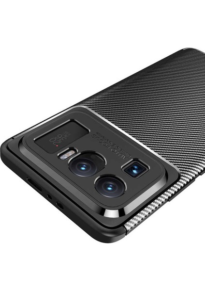 Xiaomi Mi 11 Ultra Uyumlu Kılıf Karbon Armor Serisi, Ultra Dayanıklı ve Esnek Slim Fit Karbon Görünümlü Silikon modelleri