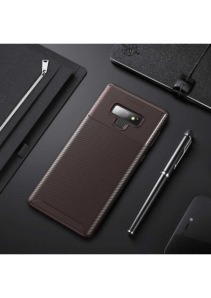 Samsung Galaxy Note 9 Uyumlu Kılıf Karbon Armor Serisi, Ultra Dayanıklı ve Esnek Slim Fit Karbon Görünümlü Silikon fiyatları