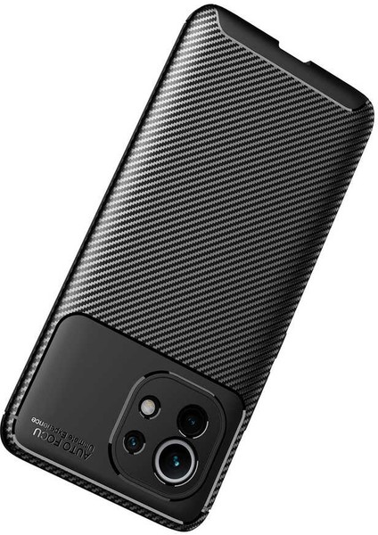 Xiaomi Mi 11 Uyumlu Kılıf Karbon Armor Serisi, Ultra Dayanıklı ve Esnek Slim Fit Karbon Görünümlü Silikon modelleri