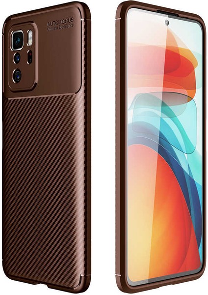 Xiaomi Poco X3 Gt Uyumlu Kılıf Karbon Armor Serisi, Ultra Dayanıklı ve Esnek Slim Fit Karbon Görünümlü Silikon