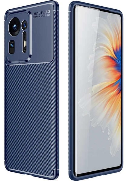 Xiaomi Mi Mix 4 Uyumlu Kılıf Karbon Armor Serisi, Ultra Dayanıklı ve Esnek Slim Fit Karbon Görünümlü Silikon