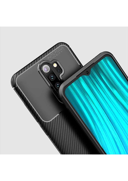 Xiaomi Redmi Note 8 Pro Uyumlu Kılıf Karbon Armor Serisi, Ultra Dayanıklı ve Esnek Slim Fit Karbon Görünümlü Silikon modelleri