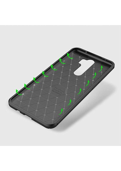 Xiaomi Redmi Note 8 Pro Uyumlu Kılıf Karbon Armor Serisi, Ultra Dayanıklı ve Esnek Slim Fit Karbon Görünümlü Silikon indirimleri