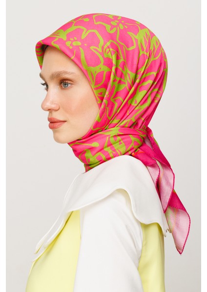 Floral Desen Dijital Soft Eşarp