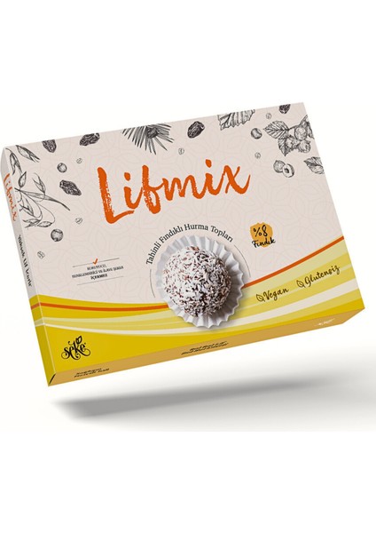 Lifmix - Tahinli Fındıklı Hurma Topları Net 215 gr