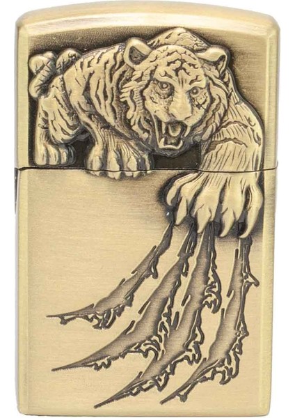 Gazlı Aslan Pençesi Temalı Kaliteli Metal Çakmak