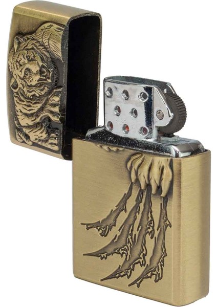 Gazlı Aslan Pençesi Temalı Kaliteli Metal Çakmak indirimleri