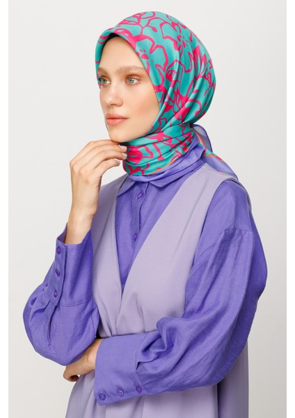 Floral Desen Dijital Soft Eşarp