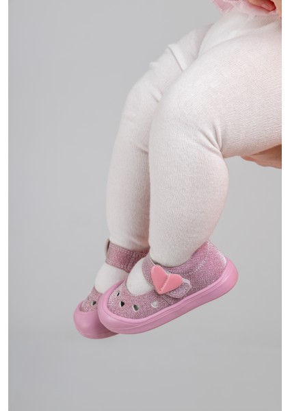 Arz 4867 Pembe Kız Çocuk Bebe Sandalet Ayakkabı