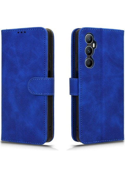 Realme C65 4g Deri Için Kılıf Folio Flip Case Kart Ekleme Tam (Yurt Dışından)