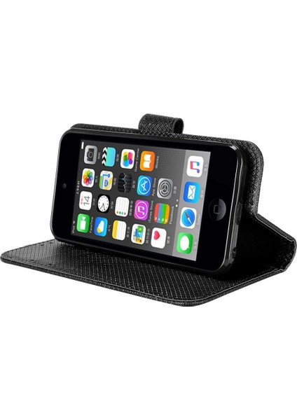 Ipod Touch 7//6/5 Manyetik Cüzdan Kickstand Kapak Kart Tutucu Için Kılıf (Yurt Dışından)