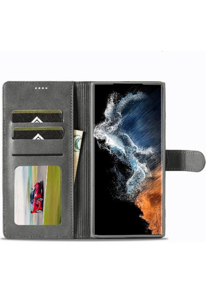 Galaxy S23 Ultra Tutucu Kart Yuvaları ile Cüzdan Buzağı Flip (Yurt Dışından) indirimleri