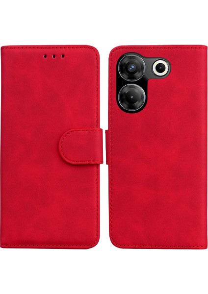 Camon 20 Premium Pu Deri Standı Tutucu Manyetik Kart Için Flip Case (Yurt Dışından)