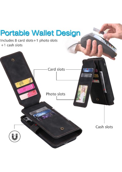 Galaxy S23 Artı Pu Deri Kart Tutucu Kickstand Cüzdan (Yurt Dışından) indirimleri