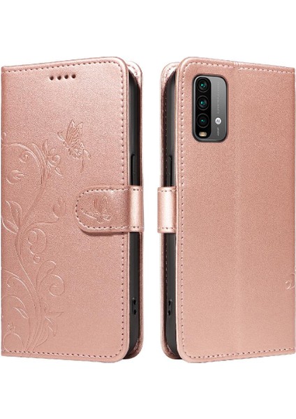 Xiaomi Redmi Not 9 ve Kart Yuvası Için El ile Kabartmalı Kelebek (Yurt Dışından)