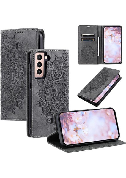 Galaxy S21 Kart Ekleme Pu Deri Tam Koruma Için Kılıf (Yurt Dışından)