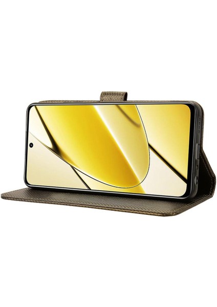 Realme 11 5g Için Kılıf Kapak Manyetik Cüzdan Kickstand Kart Tutucu (Yurt Dışından)