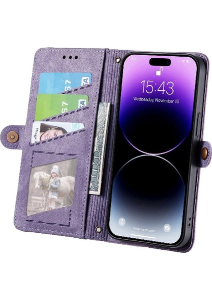 IPhone 14 Için Flip Case Cüzdan Kılıf Basit Iş Flip Kapak (Yurt Dışından) fiyatları