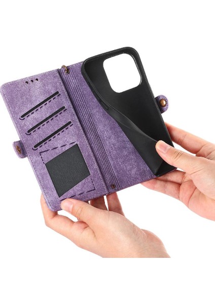 IPhone 14 Için Flip Case Cüzdan Kılıf Basit Iş Flip Kapak (Yurt Dışından) fırsatları